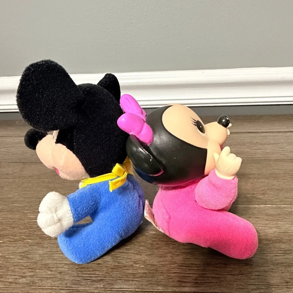 Vintage Disney Babies Mickey & Minnie Mouse Plush Applause 5